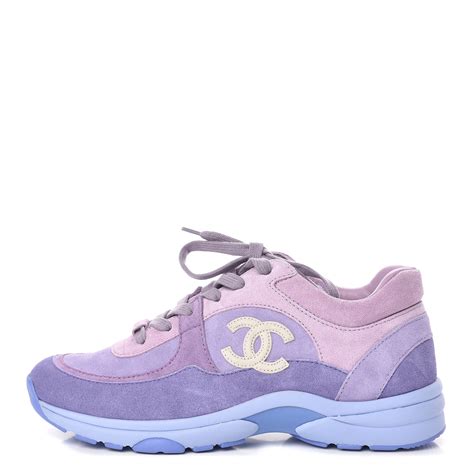 chanel sneaker purple|chanel cc sneakers.